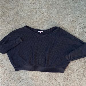 Cropped/off shoulder sweater